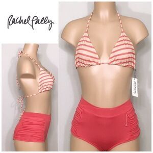 Rachel Pally stripe bikini. NWT